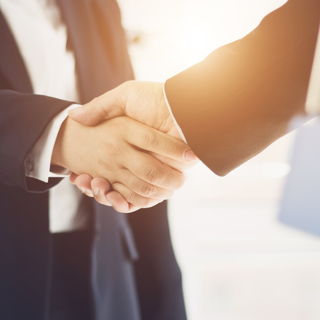 hands sun shaking hands two