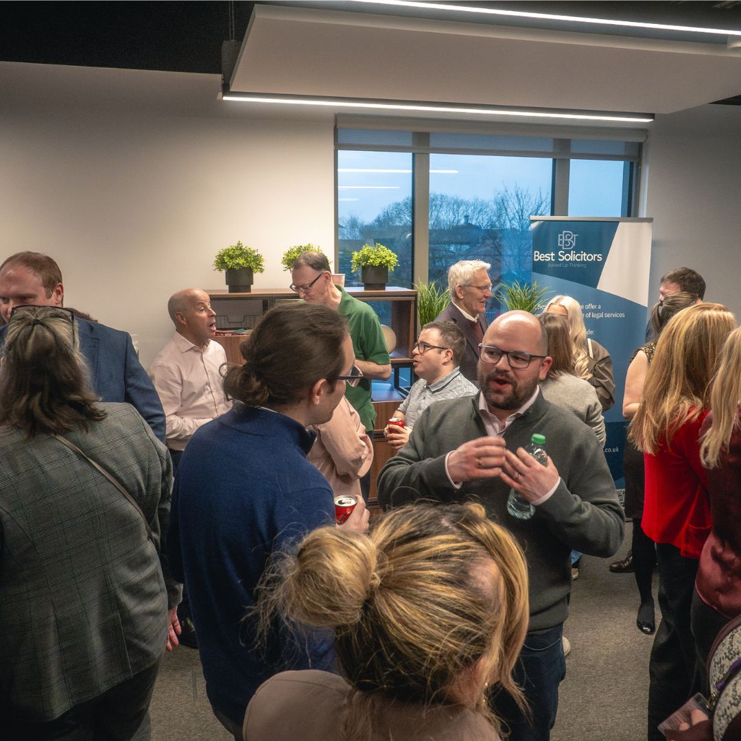 The team at Best Solicitors in Chesterfield celebrate their one year anniversary at Northern Gateway.